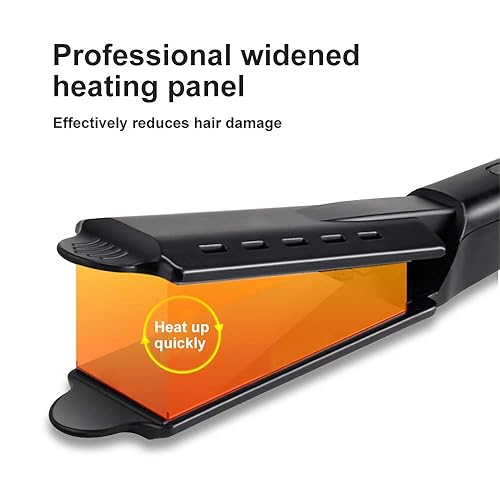 Miniatura 7 de Plancha de pelo profesional de turmalina de cerámica iónica para alisar y rizar con cuatro temperaturas ajustables, herramientas de peinado de