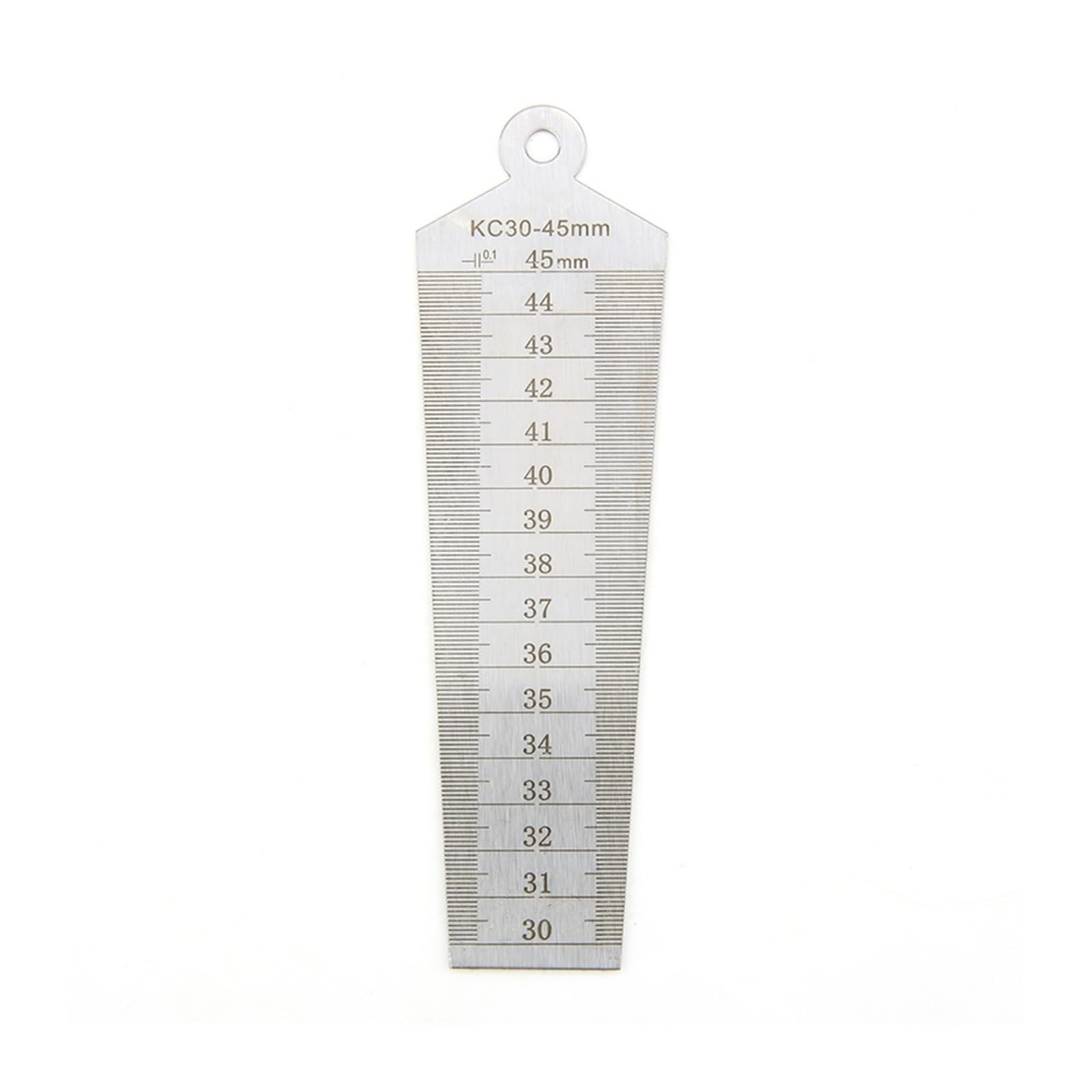 Cfwwsaq 30-45Mm Feeler Gauges, Wedge Feeler Gauge Stainless Steel Double Sided Metric Inch Gap Ruler Aperture Ruler Valve Gap Inner Diameter Measurement Tools(30-45Mm)