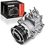 A-Premium A/C Compressor with Clutch Compatible with Ford Fiesta 2011 2012 2013 1.6L Replace# AE8319D629AD, BE8Z19703A