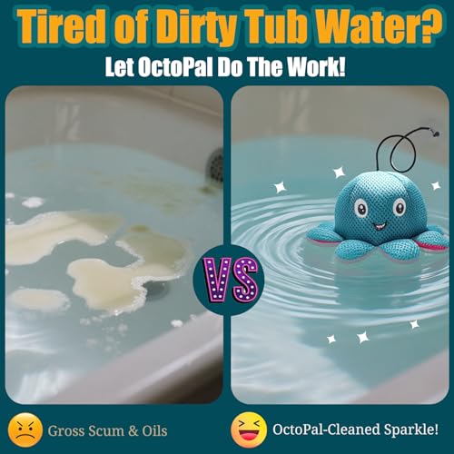 Exqusdy Hot Tub Scum Absorber - Reusable Spa Oil Absorbing Sponges with Smiley Faces, Compatible with Coleman/Intex/SaluSpa Inflatable Hot Tubs, Adult Spa Cleaning Accessories, 1PC - Thumbnail 2