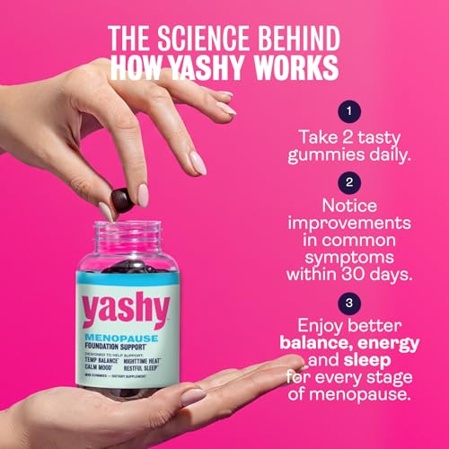 Image of Gummies for Menopause | Hormone-Free Supplements for Women | Clinically Backed | 30 Servings | Helps Alleviate Hot Flashes, Night Sweats, & Mood Swings | Supports Libido | BlackBerry Flavor