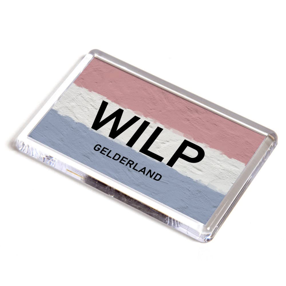 FRIDGE MAGNET - Wilp - Gelderland - Netherlands Flag