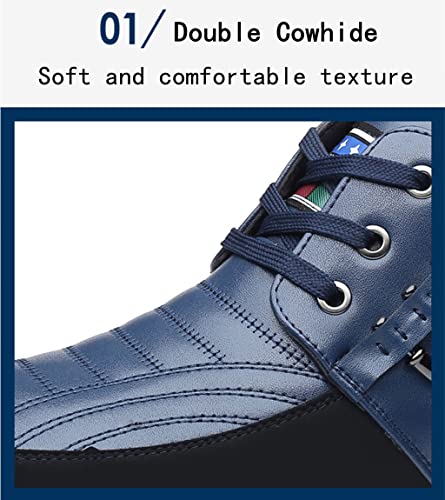 Mens Casual Business High-top Loafers Shoes Sneakers Comfort Walking for Male Work Office Dress Leather Slip-on Fashion Driving Loafer2