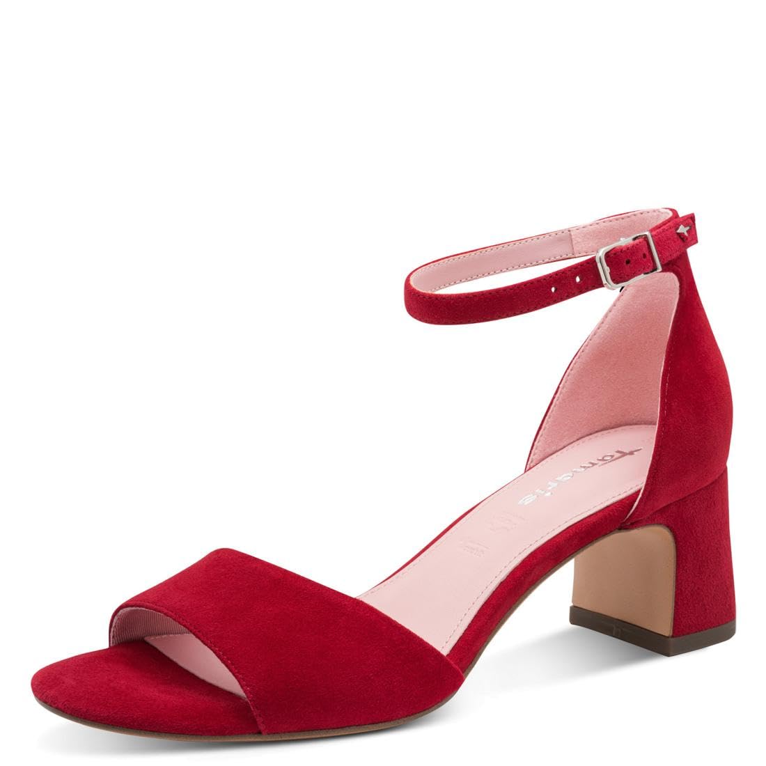 Tamaris Women’s sandal with stiletto heel red 5.5 UK