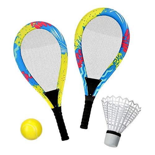 Cepewa Federballspiel XXL 55x26cm bunt │2 Schläger 1 Softball 1...