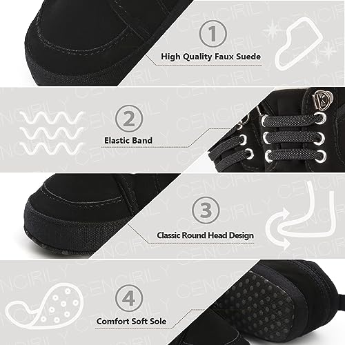Image of CENCIRILY Baby Boys Girls High Top Sneakers Soft Soles Anti Skid Infant Ankle Shoes Toddler Prewalker First Walking Crib Shoes