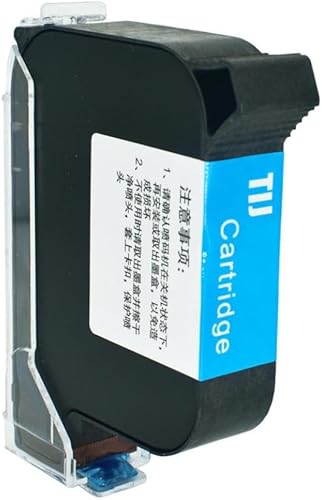 Ink Cartridge Black Red Blue 2588 2588+ 2588+M Solvent Based Compatible with Portable Handheld TIJ Online Printer(1 PC Blue)