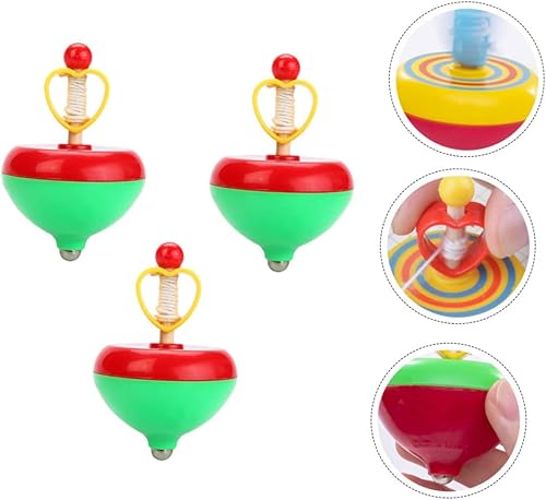3pcs Creative Pulling String Gyro Toys Fun and Engaging Boy Girl Gyro Playthings for Interactive Parent-boy Girl Bonding Safe Quality Material Assortment
