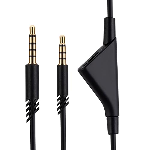 Astro A10 A10 Gen 2 A30 A40 A40 tr Cable de repuesto compatible con Logitech Astro A10 A10 Gen 2 A30 A40 A40 tr Auriculares para juegos de 0.138 in