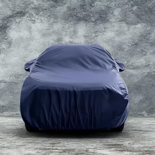Image of RSP AARVIK Waterproof Car Body Cover Compatible with Mirror for Maruti Suzuki 800 with Long Lasting Durable Material Triple Stitched Elastic (2006-2025) Year Models (Navy Blue)