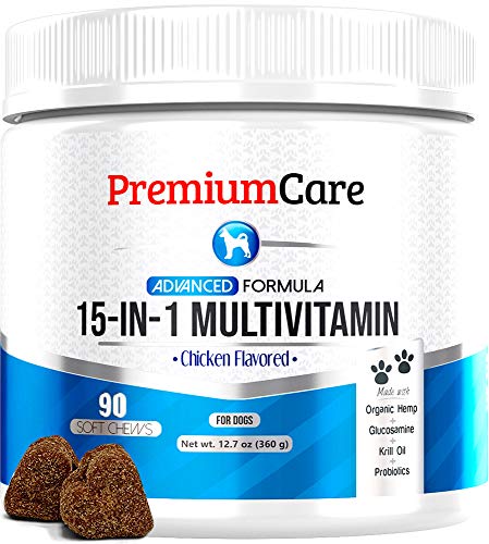 15 In 1 Dog Multivitamin With Glucosamine - Made In USA - Essential