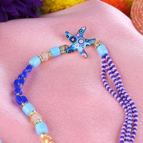 Traditional Handmade Beaded Bracelet Style Rakhi For Raksha Bandhan| Wrist Band For Brothers & Sisters | Trendy Combination Designs With Charms For Kids4