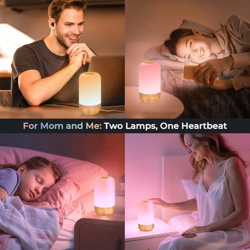 Image of Tikkitouch Customized Long Distance Touch Lamp Personalized Gifts for Couples, Friends & Family - App Control, WiFi and Bluetooth Setup, Set of 1