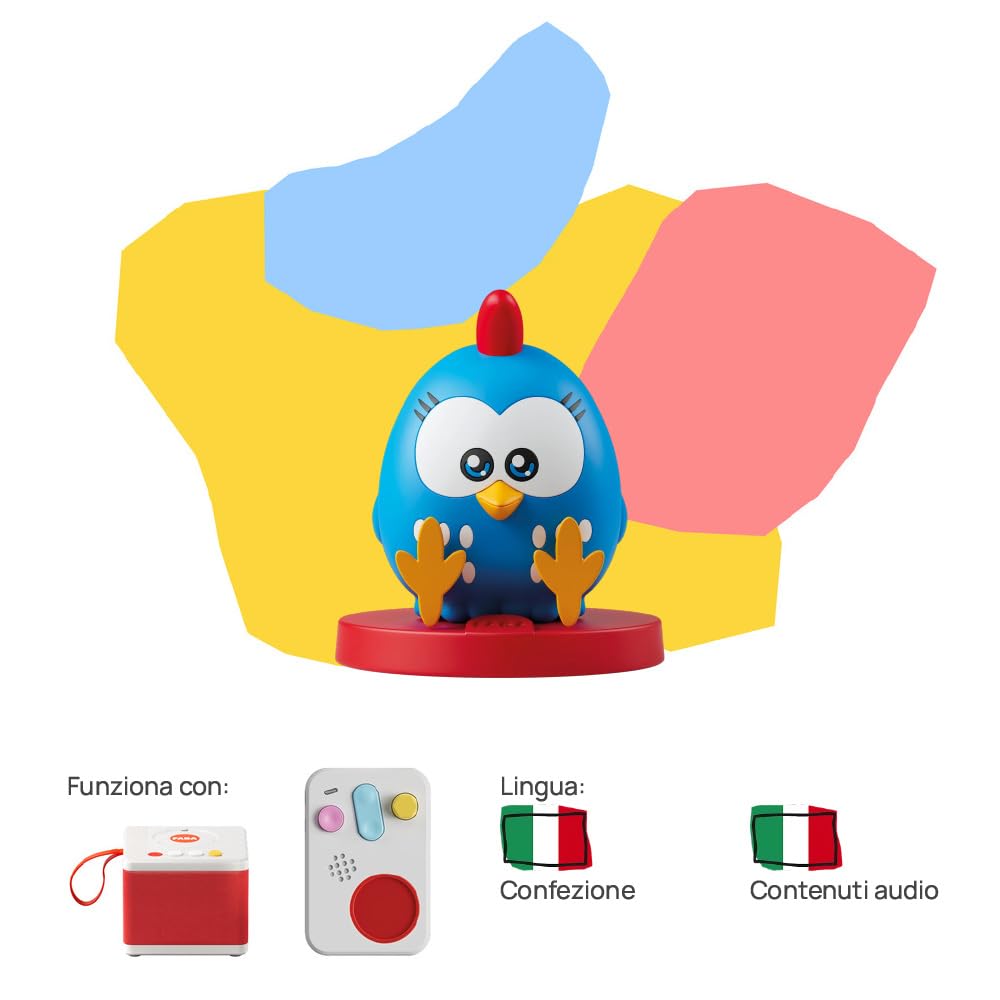 FABA Personaggio Sonoro – Gallina Puntolina – Storie e fiabe sonore per bambini e bambine 3-5 anni - Ascoltabile i Raccontastorie FABA, gioco educativo versione italiana