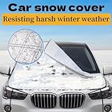 Copertura per Parabrezza Auto,Parasole Auto Parabrezza,Protezione Solare per Parabrezzas Anteriore,Telo Antigelo Parabrezzas,Protezione Parabrezzass Antighiaccio,Copertura Parabrezzass Auto Inverno