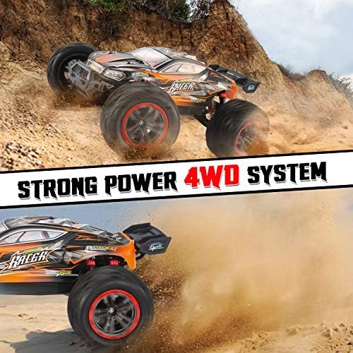 VATOS Remote Control Car | Upgraded 46km/h High Speed RC Car 4WD Off-Road Monster Truck, 1:12 Scale 2.4Ghz Electronic Racing Car Radio Controlled Vehicle Hobby Car for Adults and Kids (1:12)