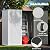 Devoko 5x3 FT Resin Storage Shed with Floor, Plastic Outdoor Storage Cabinet with Lockable Door, Waterproof Vertical Tool Small Shed for Patio Garden Backyard, Light Gray