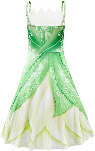 Miniatura 2 de Dressy Daisy Disfraz de princesa de rana para Halloween, fiesta de cumpleaños para niñas pequeñas