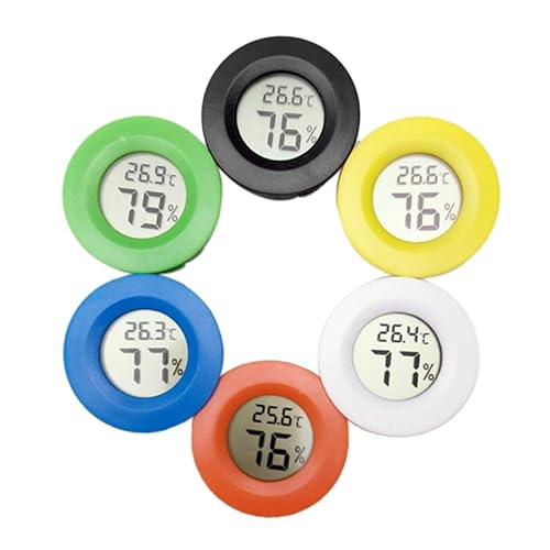 VANZACK Medidor de temperatura de humedad LCD higrómetro mini higrómetro