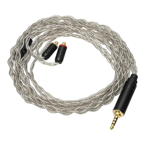 Câble MMCX argenté haute pureté PATIKIL 2.5mm pour casque HiFi de salon