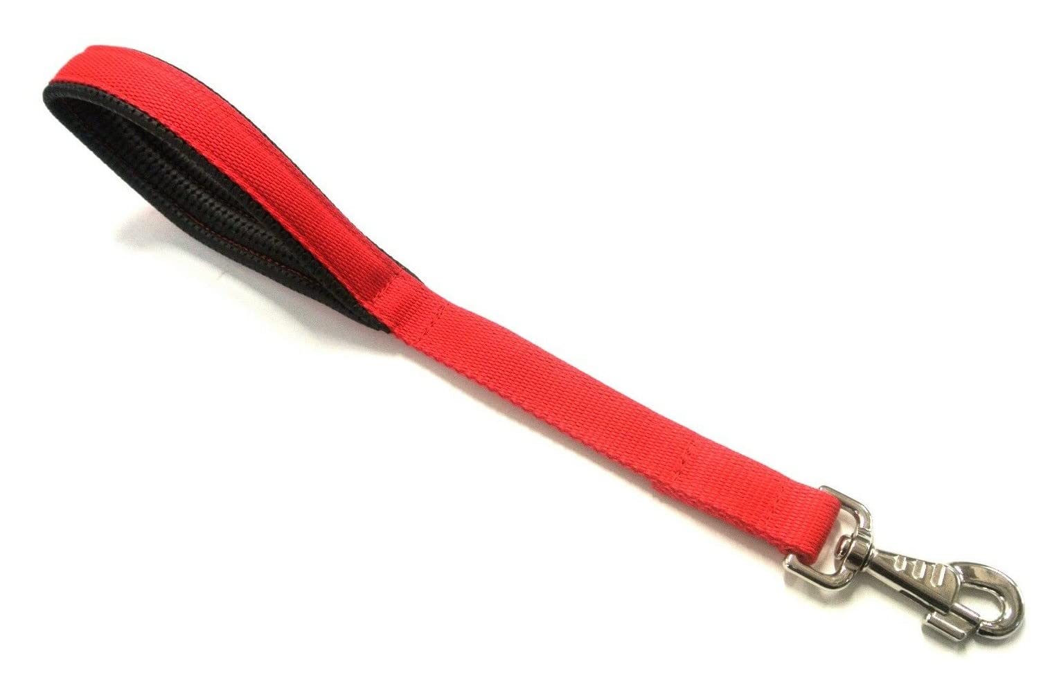 18" Short Close Control/Traffic Control Dog Lead With Padded Handle For Comfort In (Red)