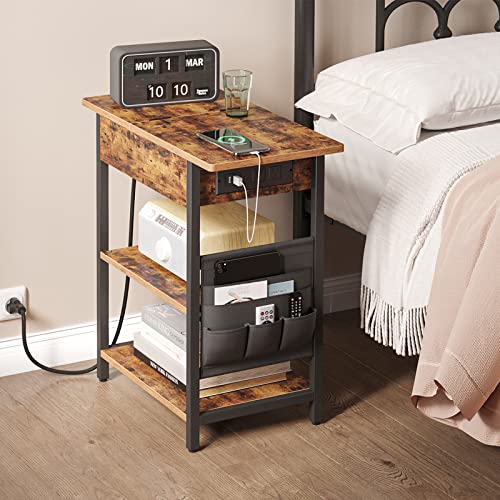 TUTOTAK-End-Table-with-Charging-Station-Side-Table-with-Storage-Flip-Top-Bedside-Table-with-USB-Ports-and-Outlets-Nightstand-for-Small-Spaces-Sofa-Table-TB01BB051
