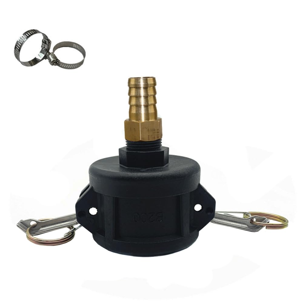 Tank Drain Adapter & Cam Lock, 2" to 3/4" Hose Conversion Adapter, Water Hose Adapter, IBC Tote Fittings, Cam Lock with Garden Hose Fittings, for Garden Hose Water Storage Tank Drain Faucet