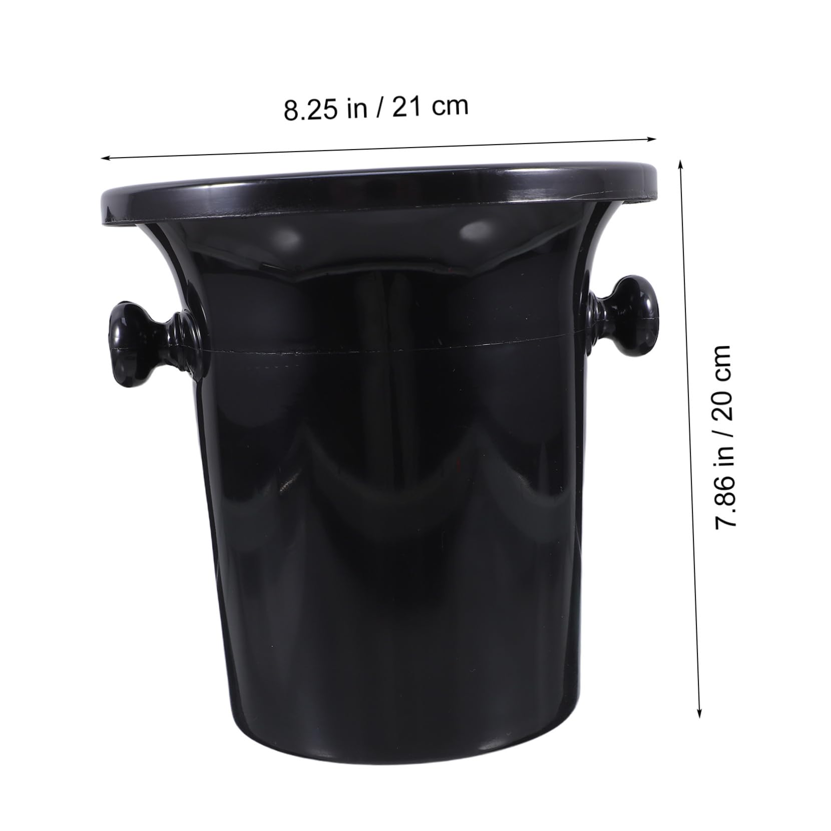 Diseño Occidental Redondo de Plástico para Cata de Vino Negras 4 Escupideras Doble Asa Que Previene Salpicaduras y Guía el Vino Eficientemente