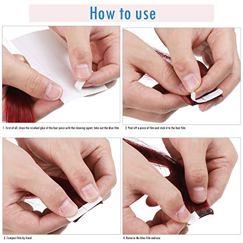 Image of Blulu 360 Pcs Tape in Hair Extension Replacement Tape, White
