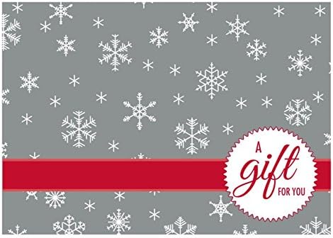 LUXPaper #17 Mini Envelopes | 2 11/16" x 3 11/16" | Silver Snowflakes | 80lb. Text | 1,000 Qty