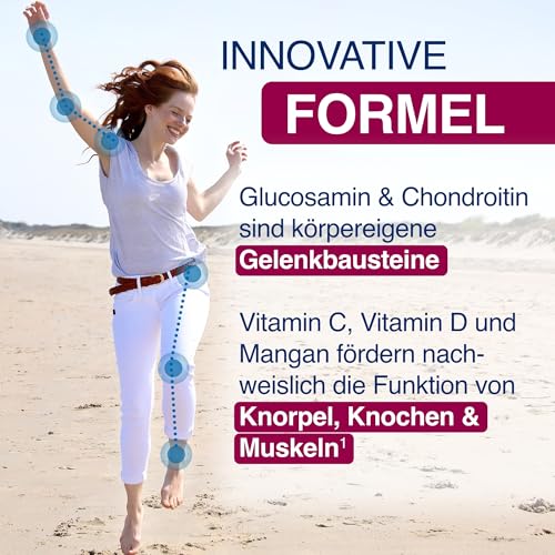 GELENCIUM® Glucosamin Chondroitin hochdosiert – 2.325 mg Tagesdosis - mit Weihrauch & Mikronährstoffen - 120 Kapseln