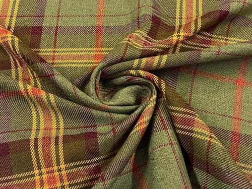 Tissu imitation laine à carreaux Bretagne 10 m pour rénover vos fauteuils