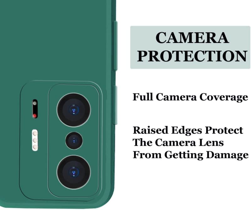Image of A rtistque Back Cover Case for Xiaomi Mi 11T | Mi 11T Pro with Camera Protection | Shockproof TPU | Stylish Protective Design | Slim Fit | Ultra Matte | Xiaomi Mi 11T | Mi 11T Pro Back Cover - Green