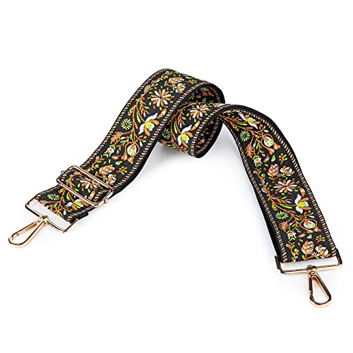 Image of Viva Terry Adjustable Crossbody Guitar Strap Replacement for Women's Handbags and Purses (Light Khaki Bag Shoulder Strap)