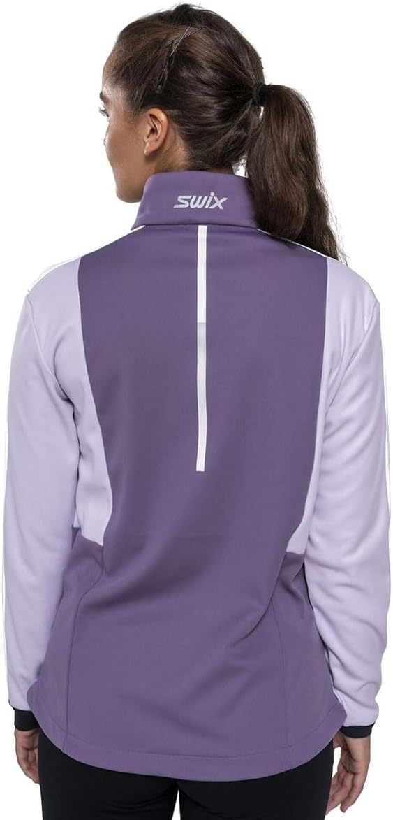 Swix Women's Breathable Moisture-Wicking Warm Outdoor Training All-Weather Country Skiing Softshell Cross Jacket