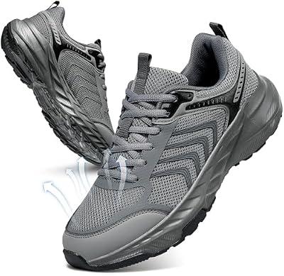 Ablanczoom Mens Walking Shoes Comfortable: Cushioning Relieves up to 30% of Foot Pain While Standing...
