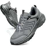 Ablanczoom Mens Walking Shoes Comfortable: Cushioning Relieves up to 30% of Foot Pain While Standing and Walking - 8-Hour Keeping Pain-Free for Work Commuting Dark Grey