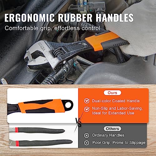 Image of VEVOR 8-Piece Pliers Set, High Carbon Steel - 12 inch, inch10 inch, inch8 inch Groove & Linesman's Pliers & Adjustable Wrench & Tool Bag