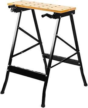 Portable Workbench, Workmate Folding Workbench,with Clamps for Woodworking