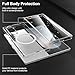 Gufiire for Galaxy Z Fold 7 Case Compatible with MagSafe, Built-in 9H Tempered Glass Screen Protector Anti-Yellowing Slim Thin Phone Cover Strong Magnetic Case for Samsung Galaxy Z Fold7 (Clear)