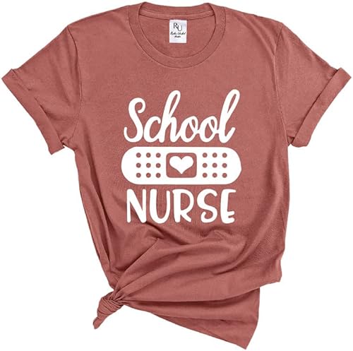 Camisa de enfermera escolar - Camiseta RN para mujer, bonita camisa para enfermeras, para enfermera, regalo para la semana de enfermeras