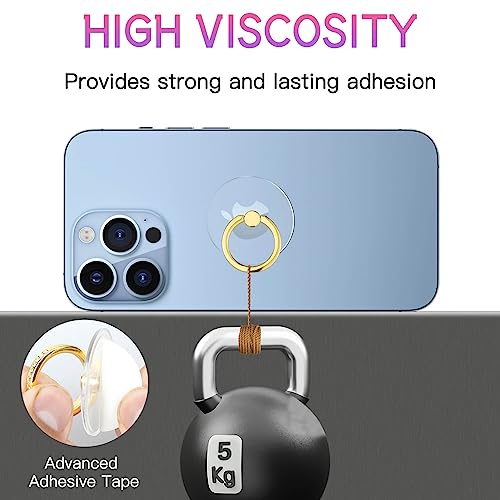 Transparent Phone Ring Holder - Jsoerpay 2 Pack Cell Phone Ring Holder Finger Grip Loop Universal 360 Degree Rotation (Gold & Diamond) #TOP5