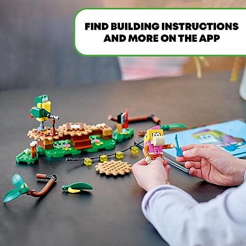 LEGO Super Mario Dixie Kong’s Jungle Jam Expansion Set 71421, Super Mario Gift Set for Boys and Girls Ages 7-9, Buildable Toy Game Featuring 2 Brick Built Super Mario Figures with Musical Accessories image 7
