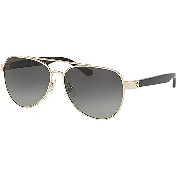 tory burch classic stripe aviator sunglasses