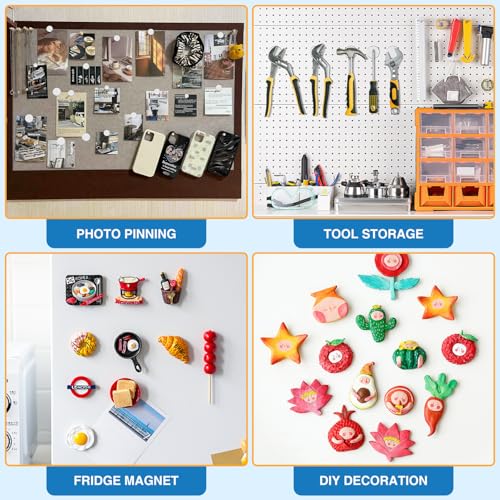 Image of TRYMAG 330Pcs Small Neodymium 5 Different Sizes Fridge Magnets for Crafts, Mini Rare Earth for Classroom, Tiny Circle Strong Round Magnets for Refrigerator, Whiteboard