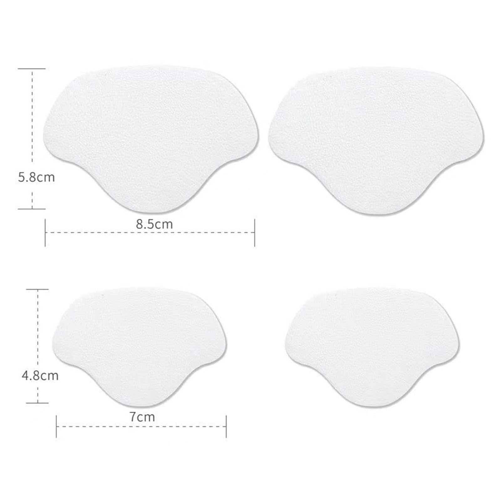 8 pcs de parches para reparación de zapatillas, parche adhesivo para talón, agujeros zapatillas, parche para de talones, parche de agujeros zapatos, la mayoría de los tipos de zapatos, Blanco