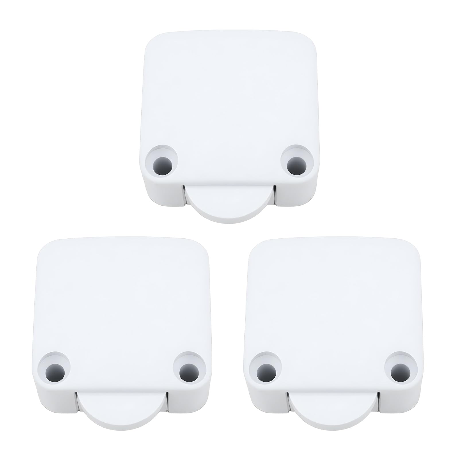 OTOTEC 3pcs Wardrobe Cabinet Light Switch Model 202A 2A 250V Automatic Reset Door Switch White