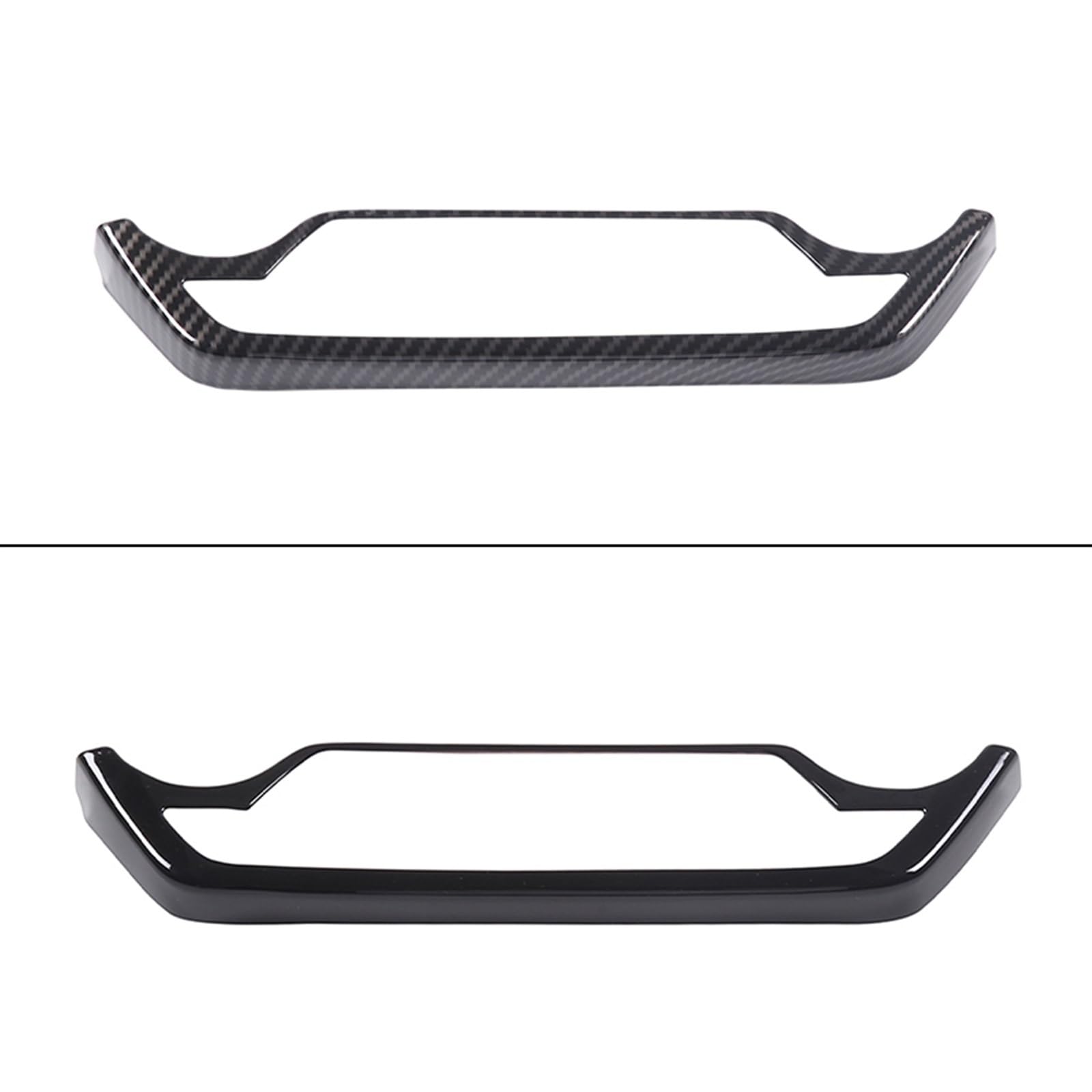 Komponenten ABS Carbon Fiber Car Center Console Air Conditioning Mode Button Frame Trim Für Chevrolet Corvette C7 2014–2019(Black)