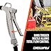 DeWay Battery-Powered Stick Fuel Transfer Pump with Hand Trigger Nozzle, 3.2GPM Flow Rate & 51” Rubber Transfer Hose, Fits Most Gas Cans for Pumping Gasoline, Kerosene, Diesel & Non-Potable Water