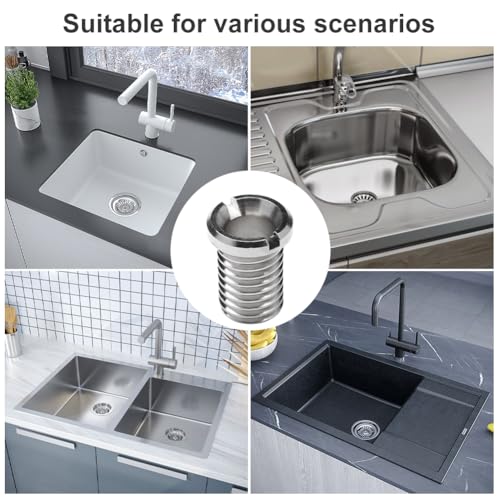 Hohlschraube Spüle,Küchenspüle Korbsieb Schraube,Siebschraube,25 mm Rostfreier Stahl Abflusssieb Schraube,für Spülbecken Waschbecken Siebkorb Küche Bad,2 Stück